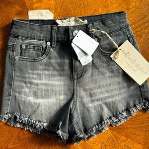 NEW! Altar’d State Distressed Black Jean Shorts